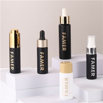 Sticle de picurare pentru ulei cu capace pentru produse cosmetice